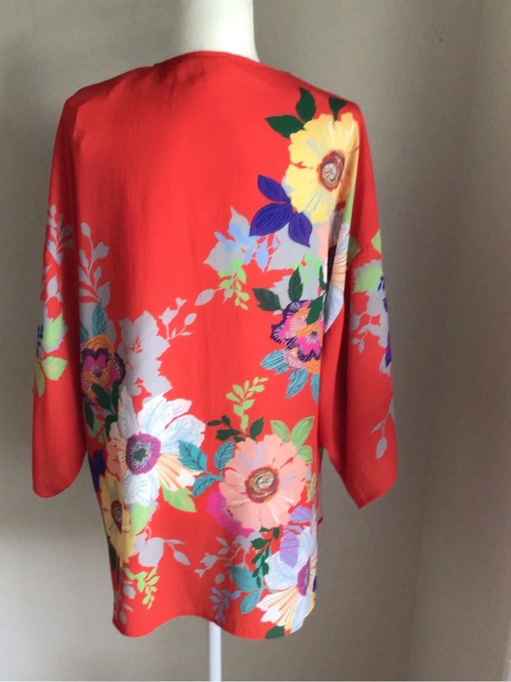 Umgee Red Open-front Kimono